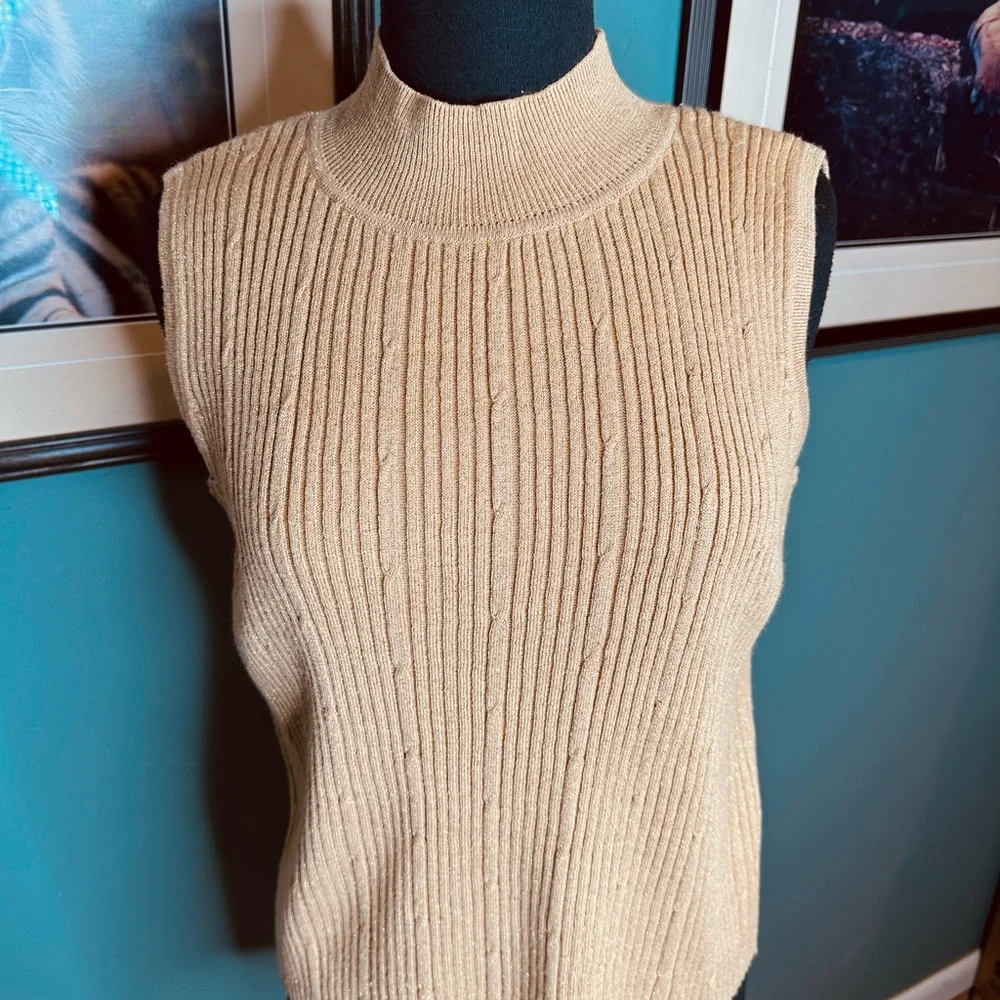 Moonlight Bay Sleeveless Ribbed Knit Sweater Vest size XL